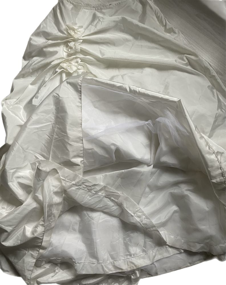 Spódniczka spódnica ślubna 42 XL kremowa