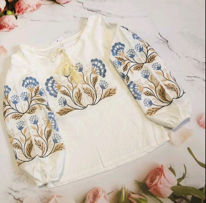 Вишиванка лляна для дівчинки