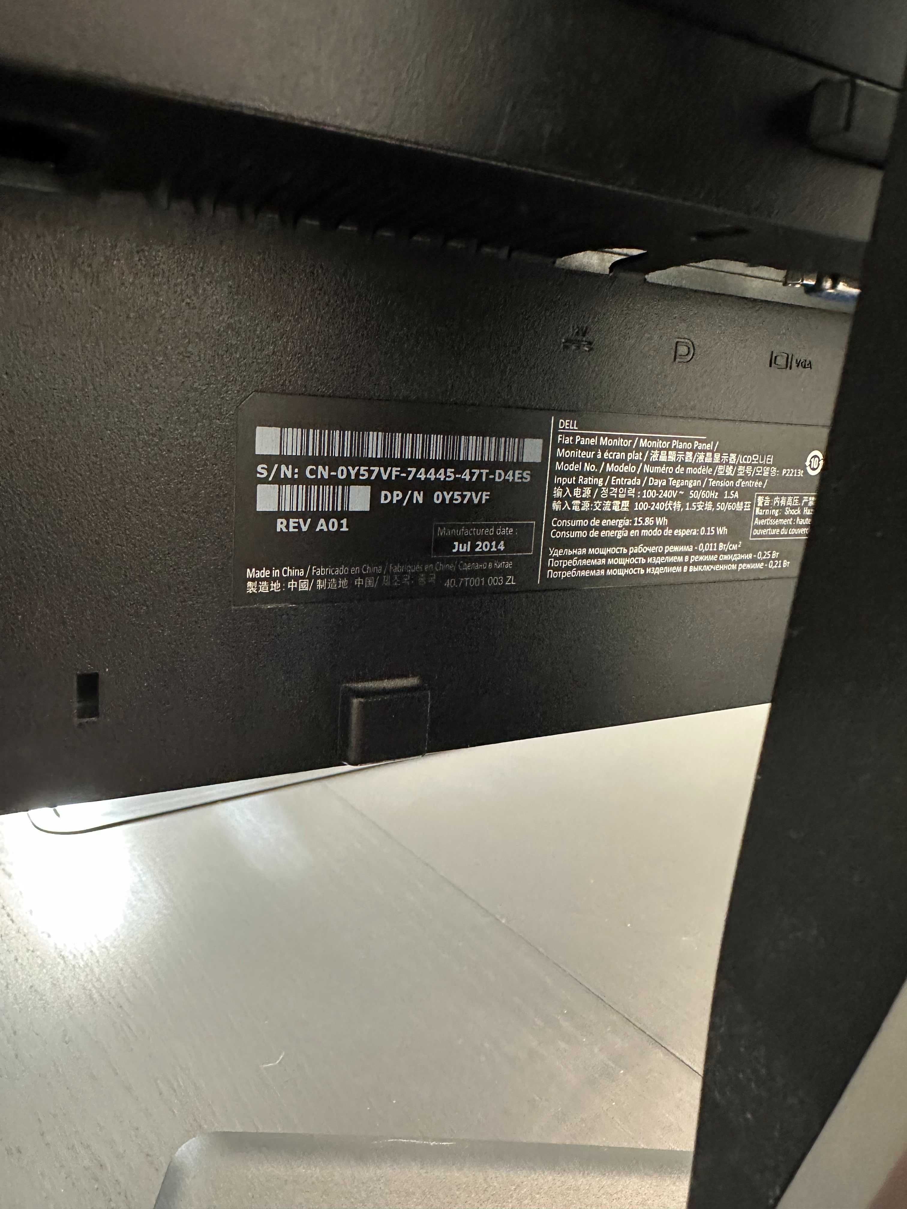Monitor Dell P2213T 22