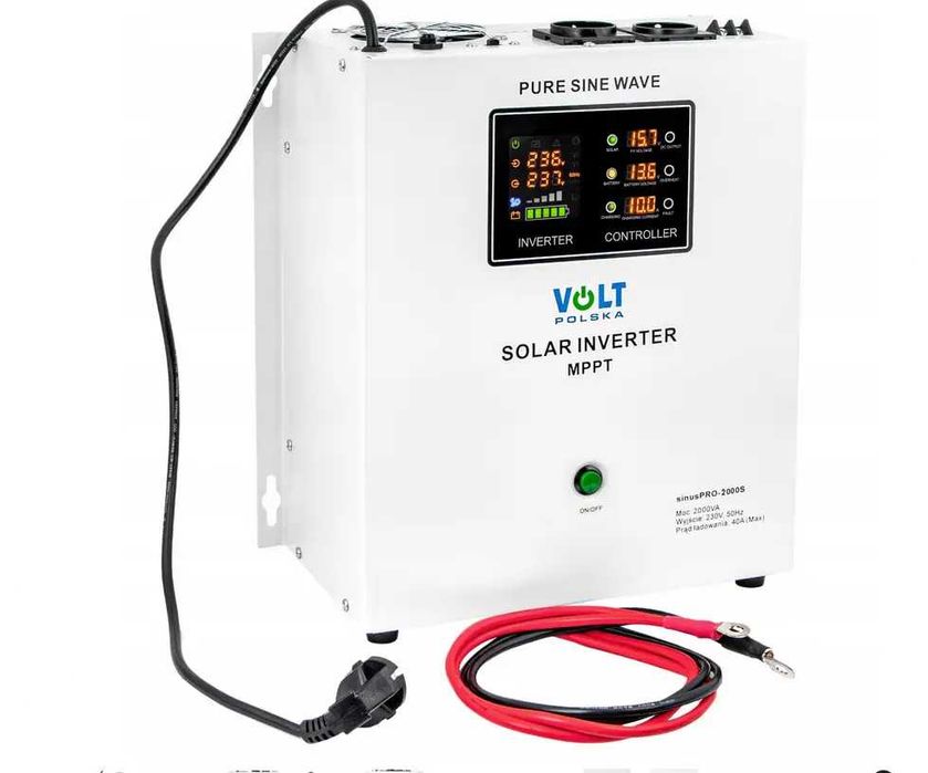 СОНЯЧНИЙ ІНВЕРТОР volt polska SINUS PRO 1400-2000W 24V 230V