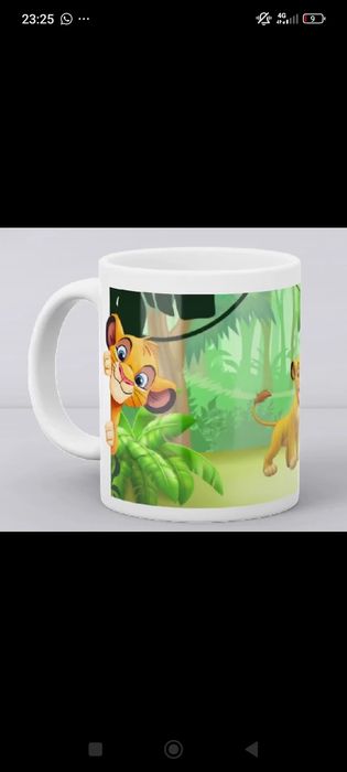 Caneca com o tema Simba