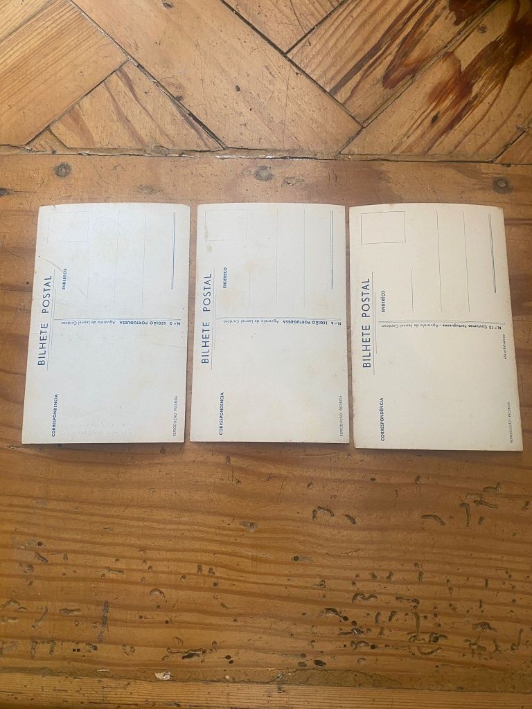 3 postais antigos Série "Bebés" (Leonel Cardoso)