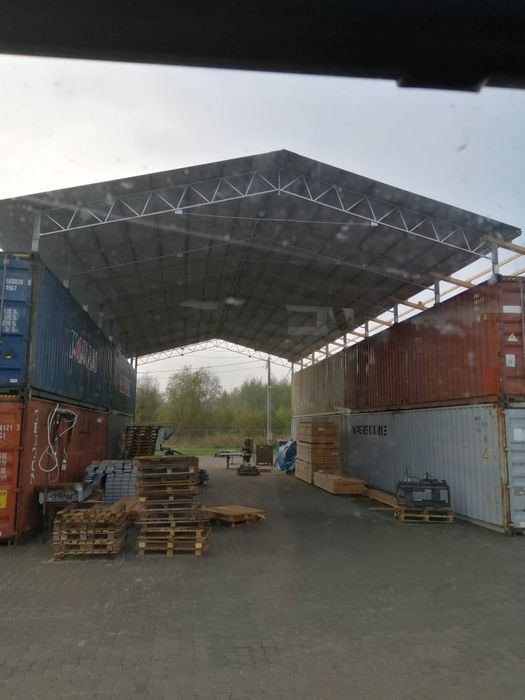 Zadaszenie kontenerów, konstrukcje stalowe
