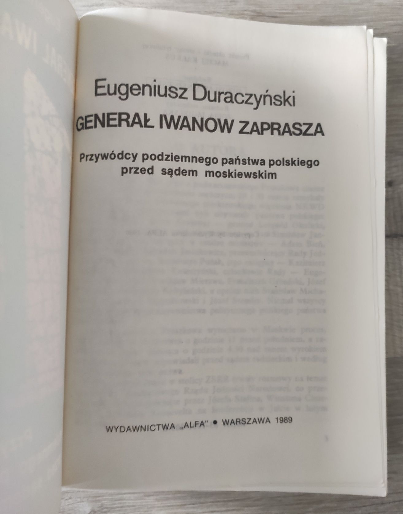 Generał Iwanow zaprasza Eugeniusz Duraczyński