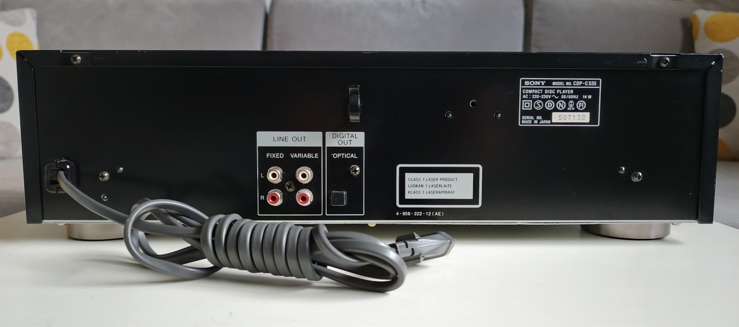 SONY CDP-C535 odtwarzacz CD, zmieniarka 5xCD.