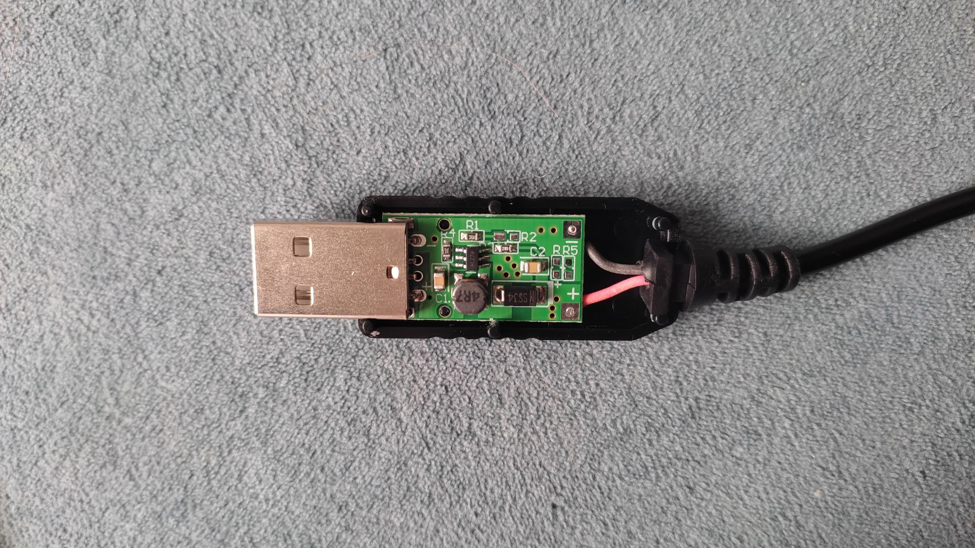 Кабель для роутера USB-DC 5.5 12v 1А