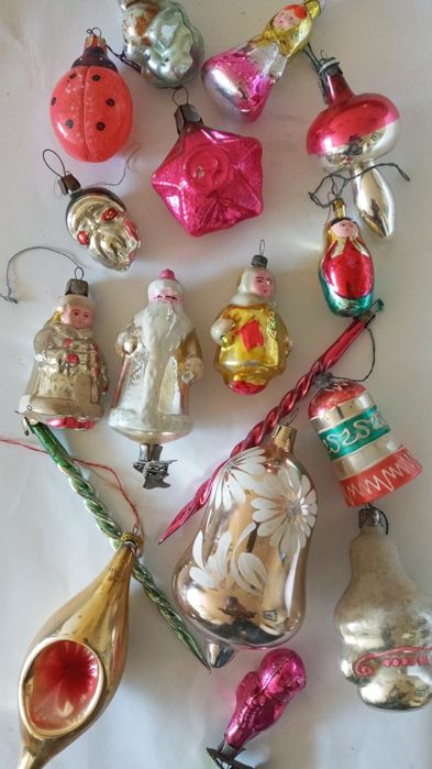 Елочные  игрушки  ссср  колокол  звезда