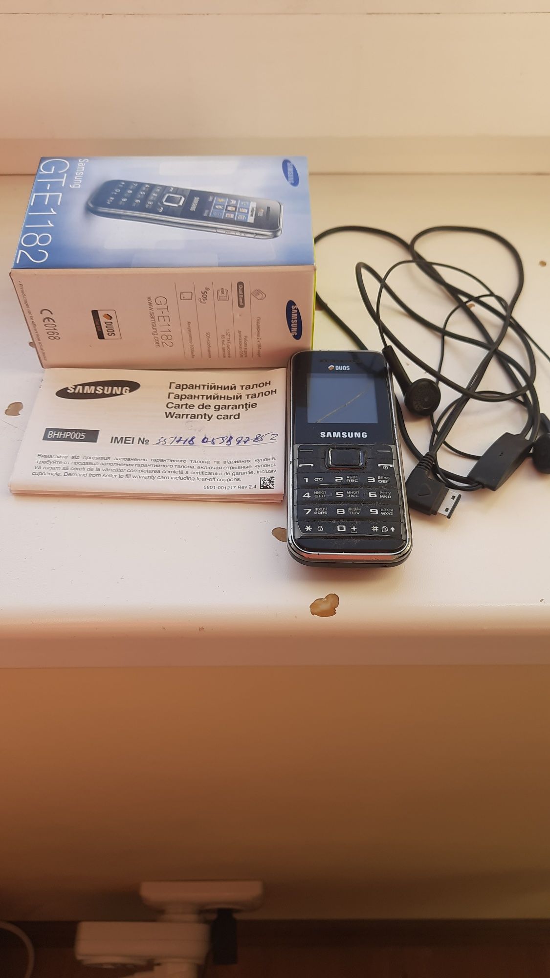 Телефон Samsung duos GT-E1182