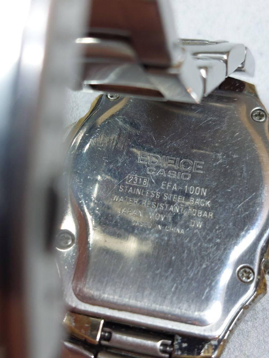 Casio Ana-digi 1995r Edifice efa100 Pierwszy z wyswietlaczem I wskazow