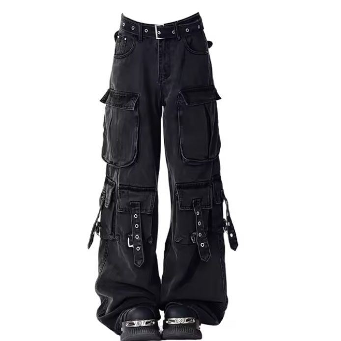 джинсы y2k с карманами