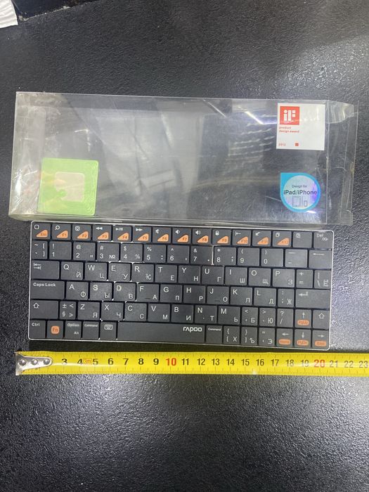 Клавіатура Bluetooth Rapoo Keyboard E6300 для iPad Black