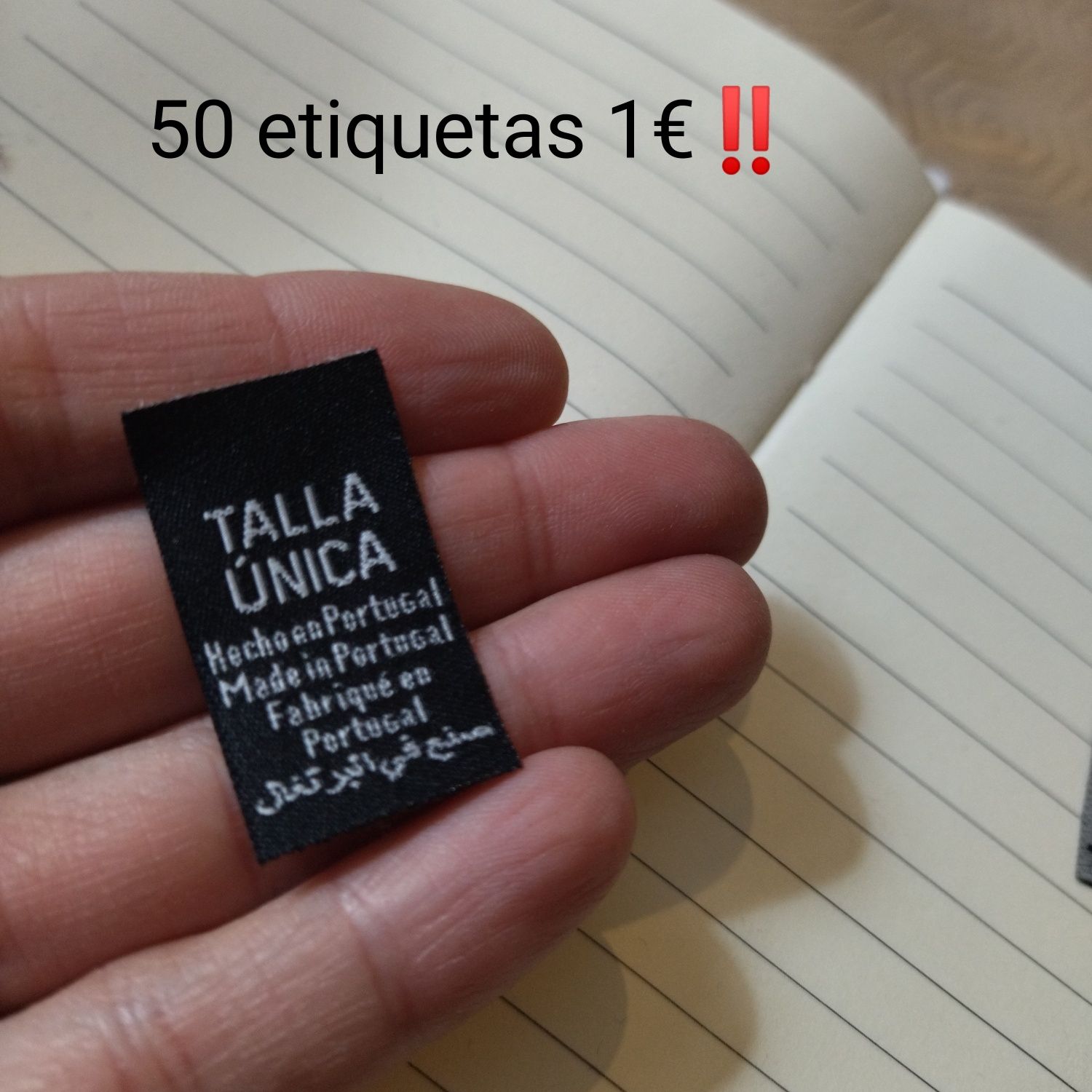 Etiquetas tecidas ( vários modelos)