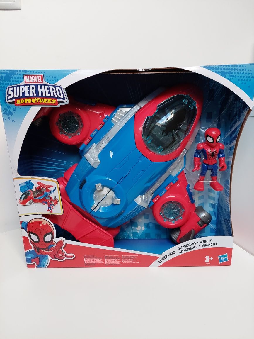 Heróis Marvel Super Hero Adventures Spider-Man Jetquarters
