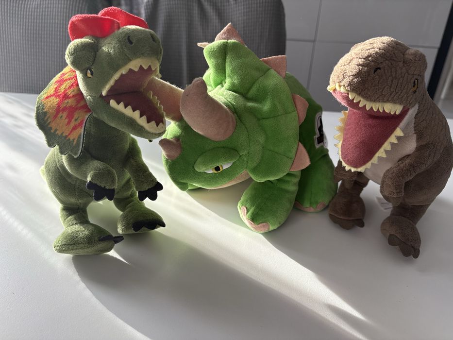 Pluszaki dinozaury jurassic world 3 szt