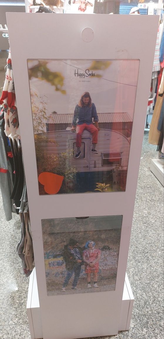 Okazja 2szt dostępne Stojak sklepowy ekspozytor regał skarpety Happy