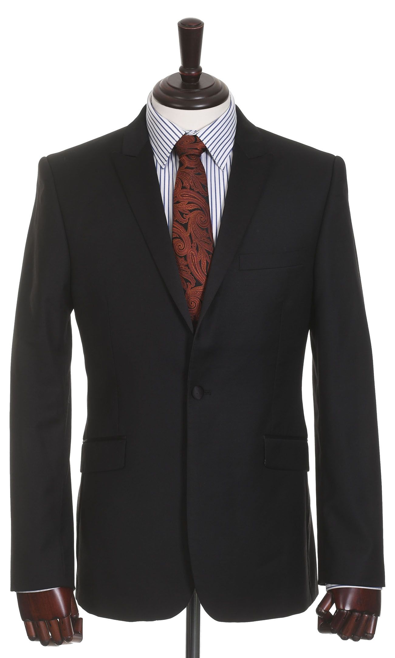 TED BAKER czarna marynarka męska smokingowa 100% wełna r. 50