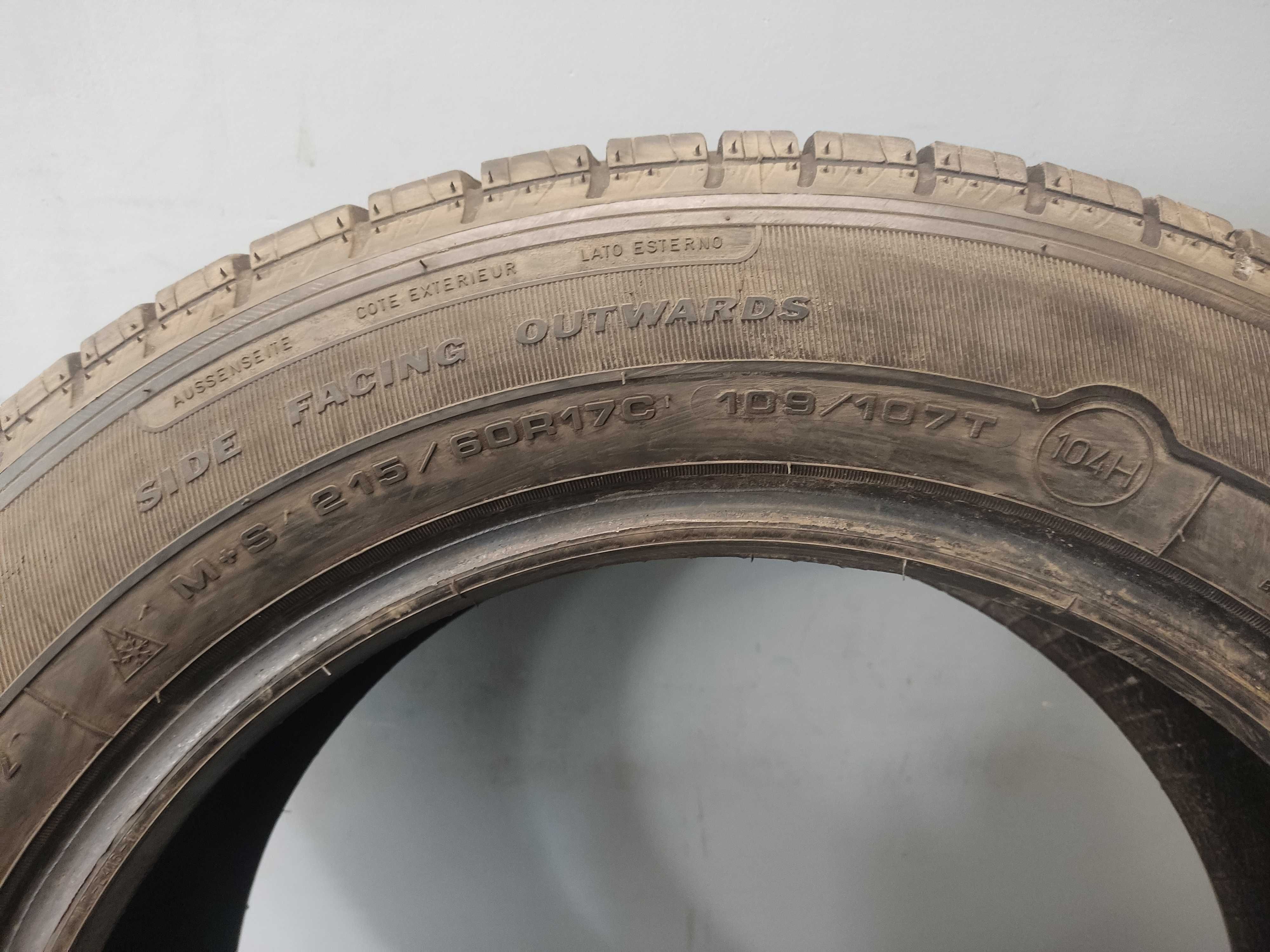 2x215/60R17C Goodyear Cargo Vector 2, 109/107T, 2022 rok, bieżnik 7mm