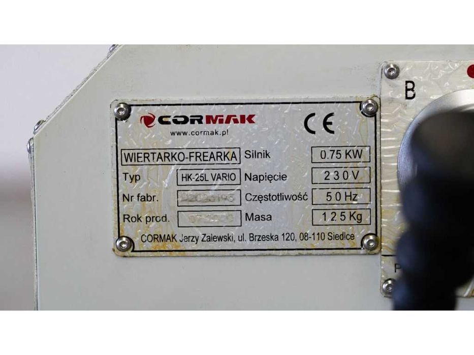 Фрезерний верстат CORMAK HK-25L Vario, 2250 об/хв