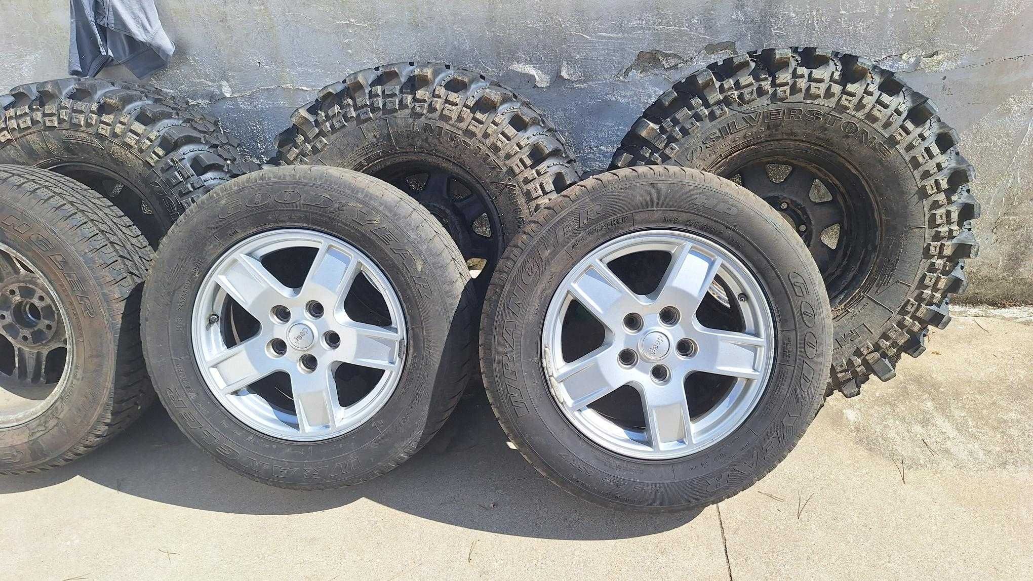Jantes c/pneus 245/65R17 Jeep Grand Cherokee, Wrangler jk 5x127