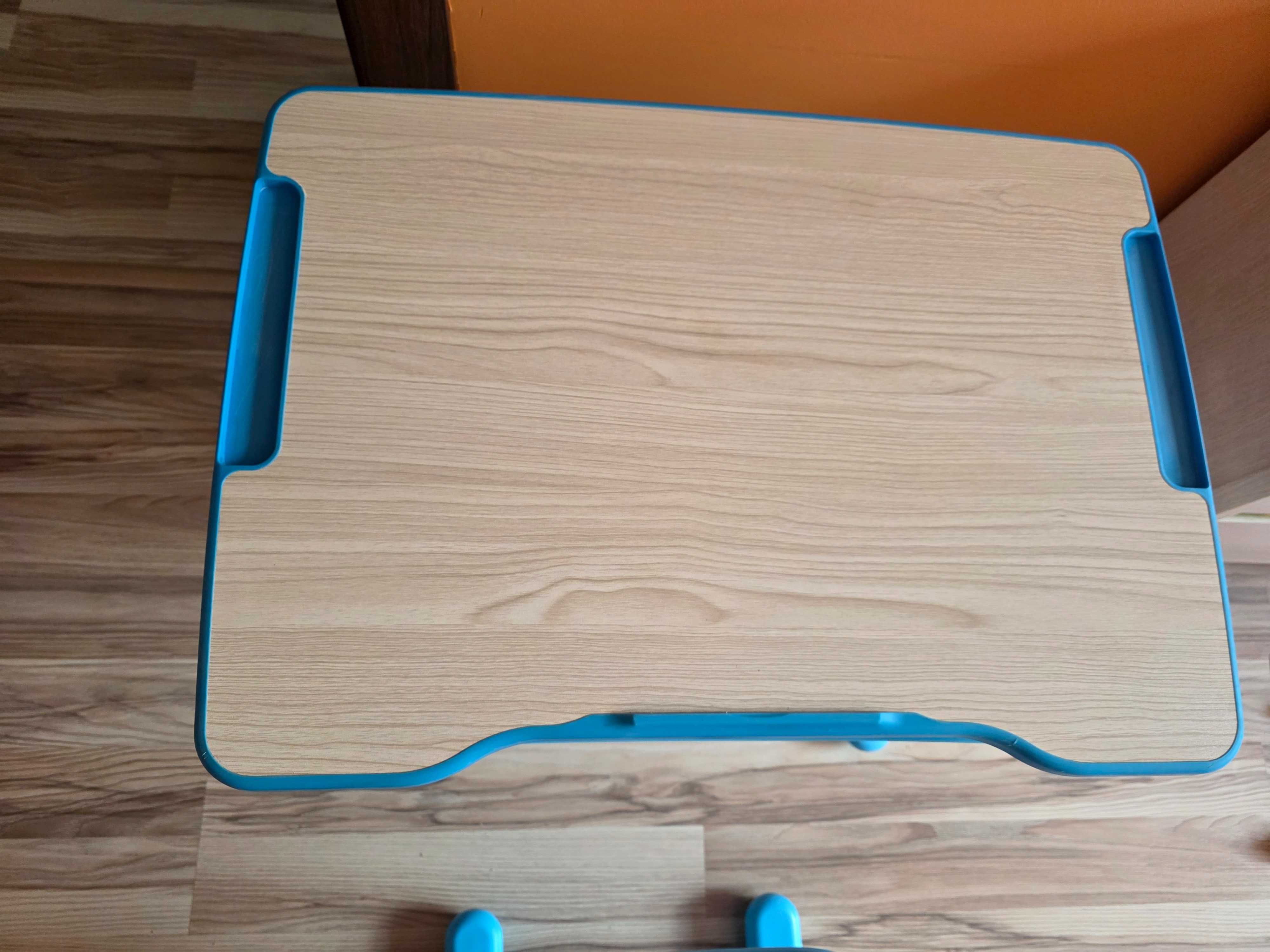 Stół kreślarski Biurko Szkolne z Krzesłem dla dziecka Blue Regulacja