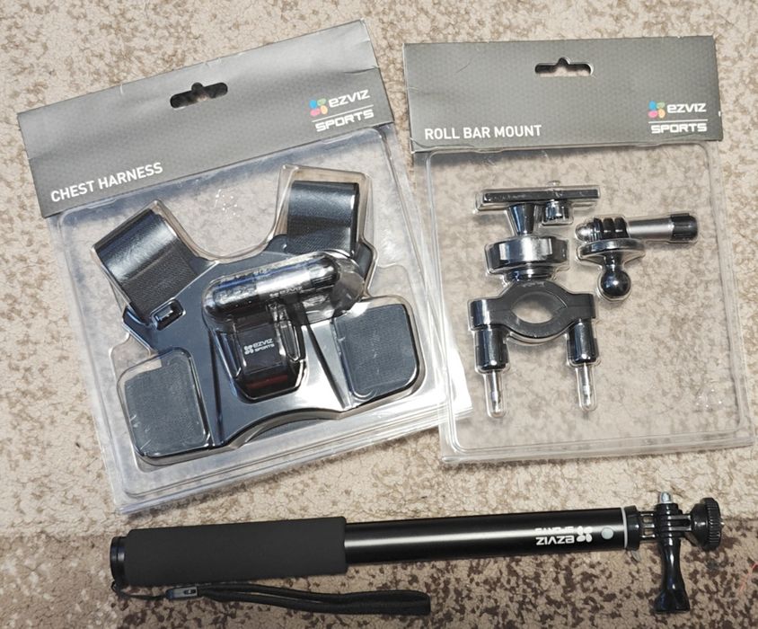 Szelki + uchwyt + kijek do kamer sportowych Ezviz