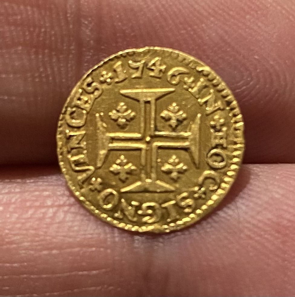 Moeda ouro D. JOAO V Pinto 480 Reis 1746