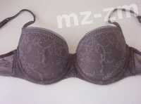 Calvin Klein super bra push-up 75C 34C CK biustonosz stanik fioletowy