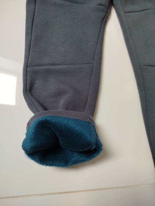 Spodnie dresowe chłopięce ciepłe ocieplane