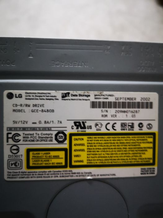Drive CD RW LG and Others64585959059074121