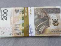 100 i 200 złotych plik 100szt. dwustronne edukacja, zabawa...