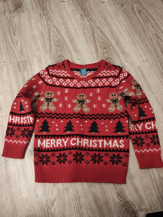 Sweterek świąteczny rozm 122