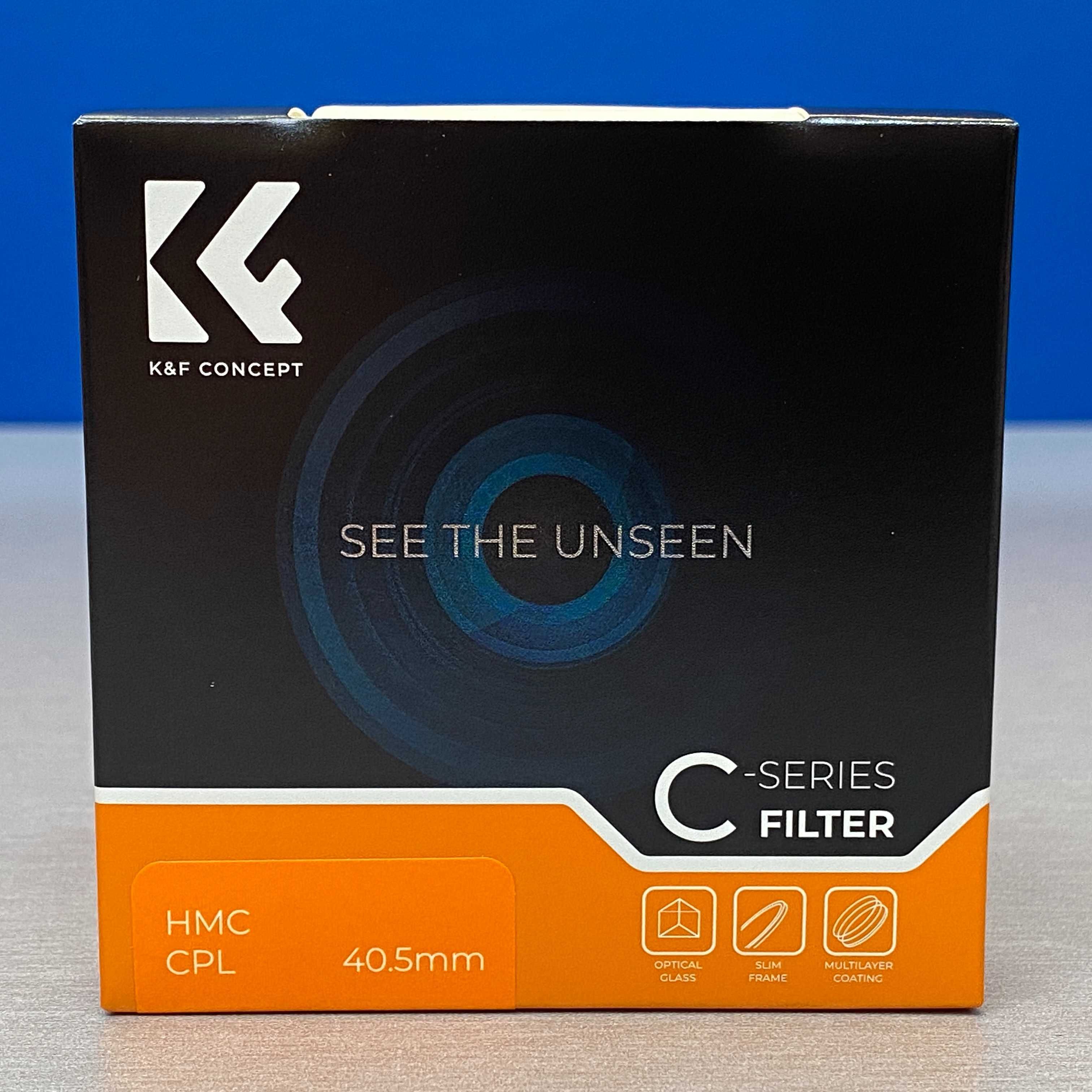 K&F Concept CPL Slim 40.5mm (Filtro Polarizador Circular) - NOVO