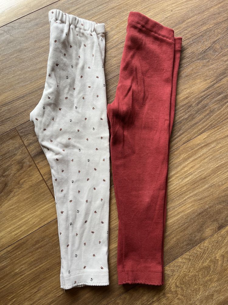 Legginsy spodnie getry  prążkowane HM 98