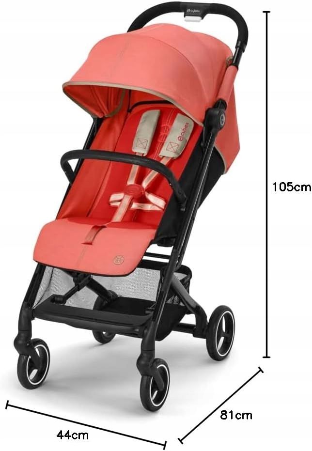 cybex beezy lekki wózek spacerowy do 22 kg hibiscus red