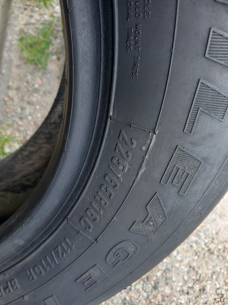 2x Opony Używane Letnie 225/65R16C Radial