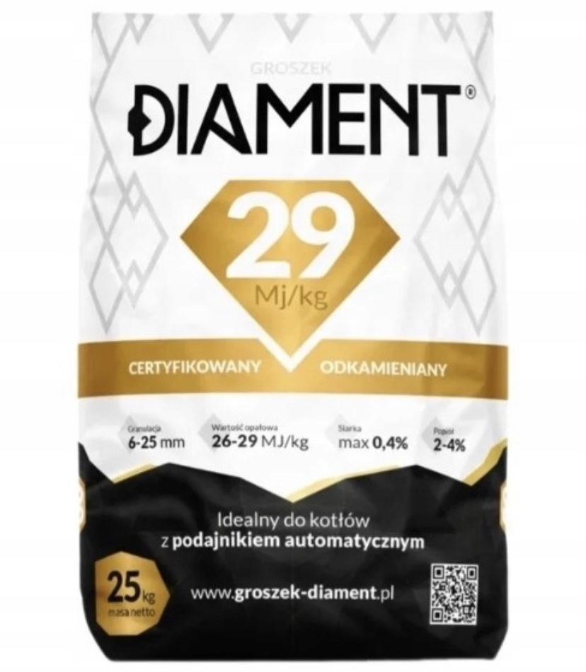 PROMOCJA ! Ekogroszek OGIEŃ ULTRA 29 MJ węgiel groszek Ogień Ultra