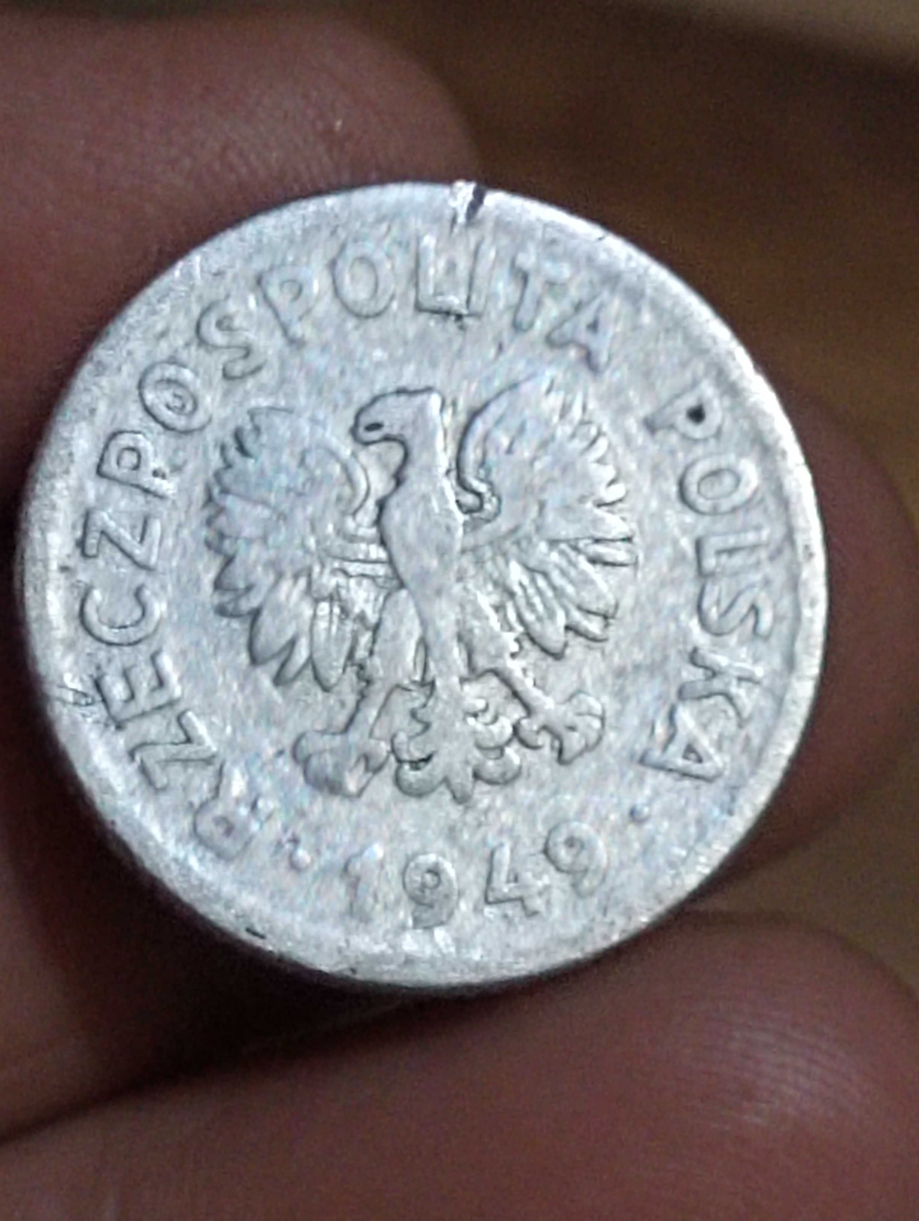 sprzedam monete 1 zloty 1949 rok