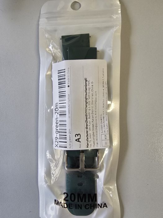 Bracelete nova cor verde de 20mm