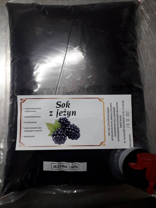 Sok z jeżyny pigwowca II aronii