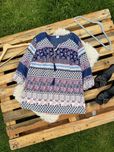 Etniczna bluzka boho z troczkami, rozmiar 44