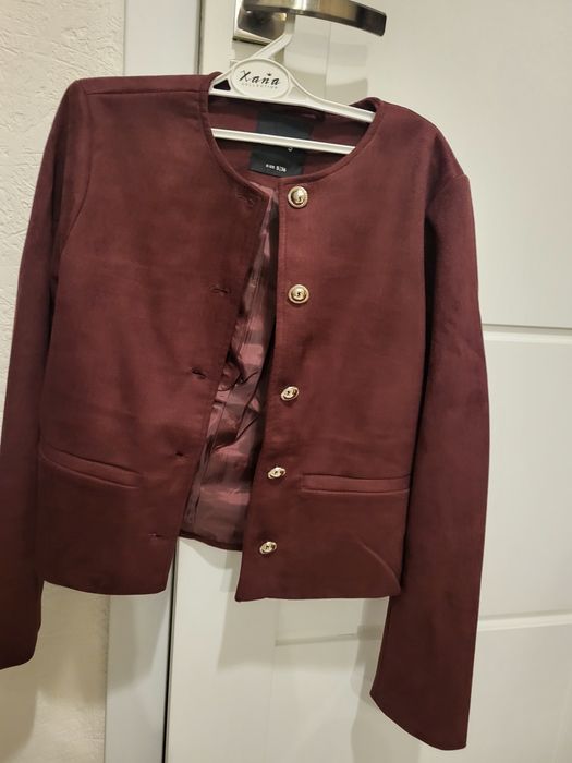Marynarka krotka burgund r. S