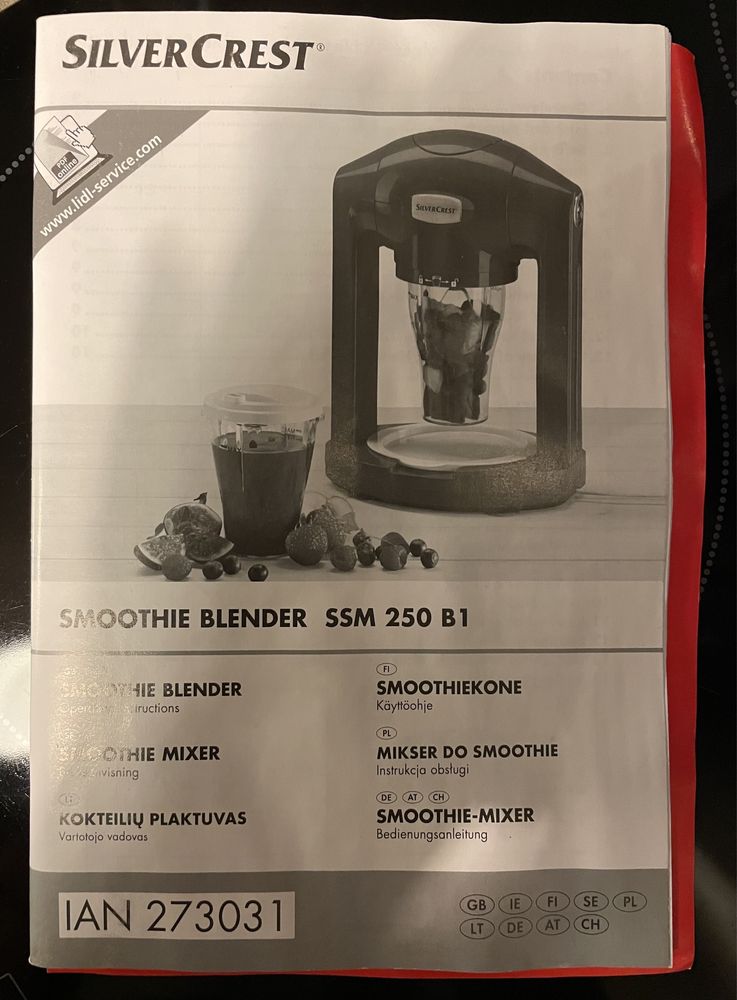 Smoothie blender Silvercrest