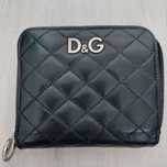 Dolce&gabbana skórzany oryginalny czarny portfel