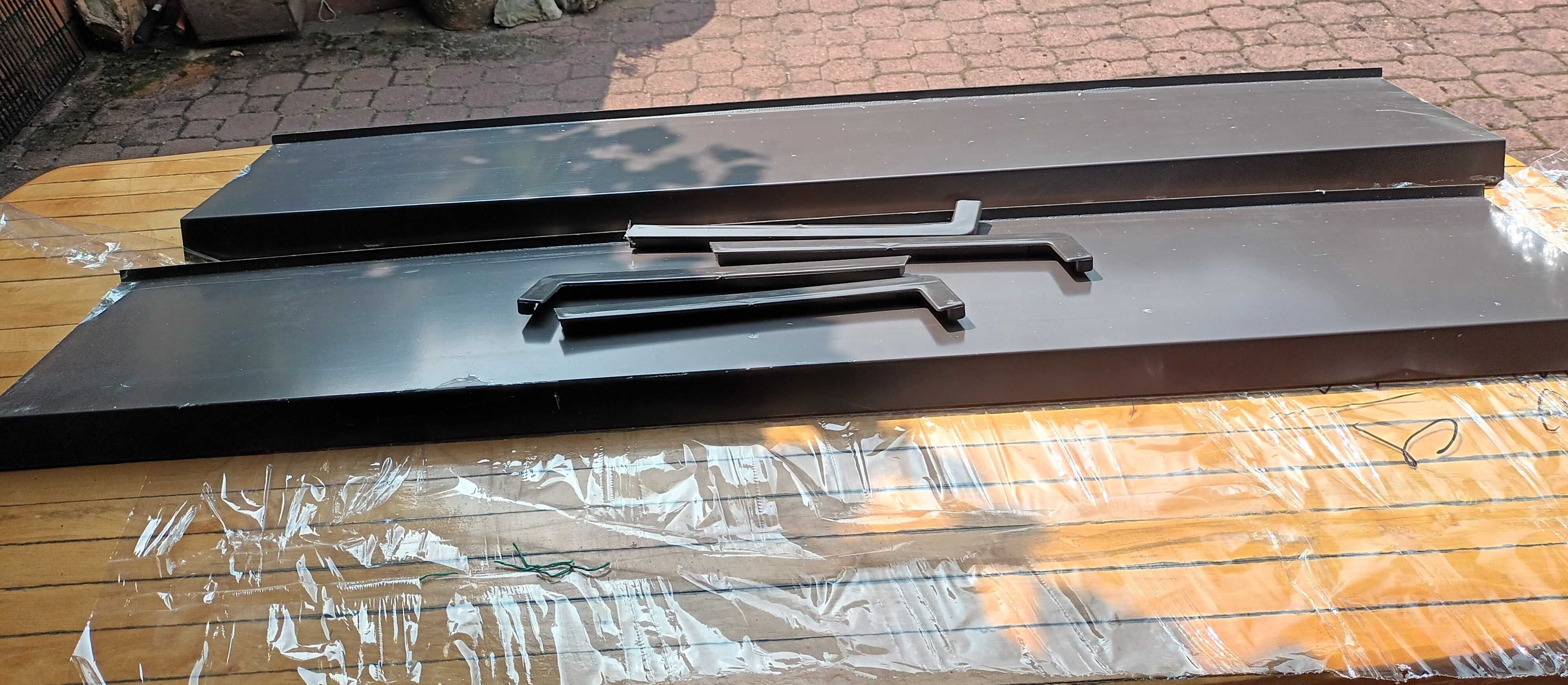 Parapet zewnętrzny stalowy - brąz