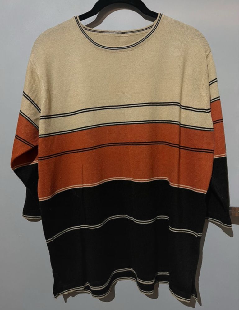 sweter vintage paski