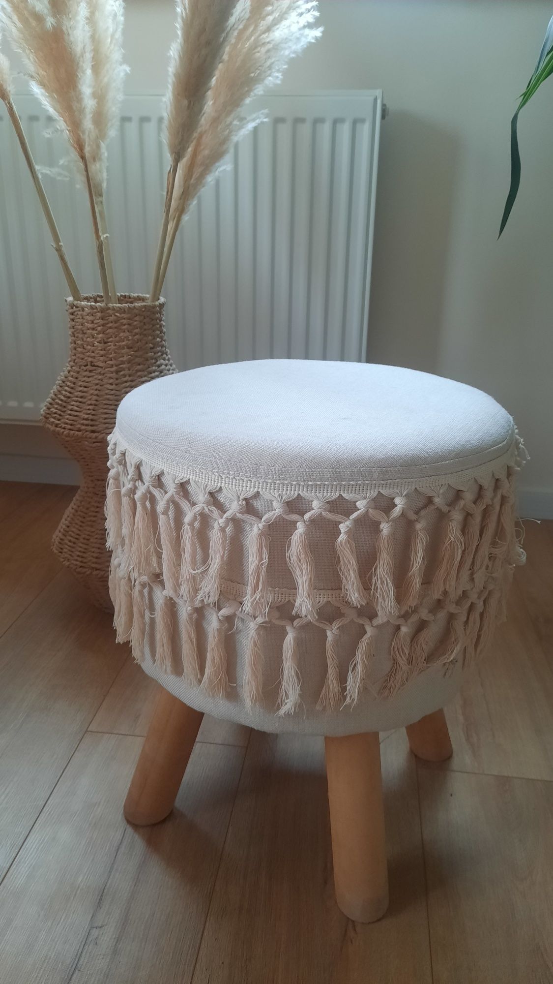 Taboret pufa boho