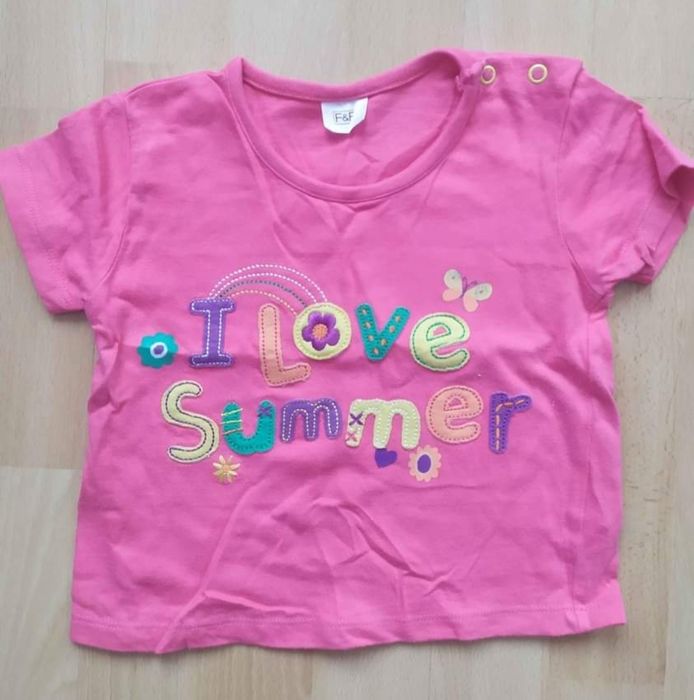 Bluzka bluzeczka koszulka top F&F 86 cm