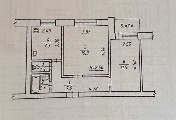 Продаж 2-кімнатної квартири вул. Металургів. Цегла. 6/10 поверх