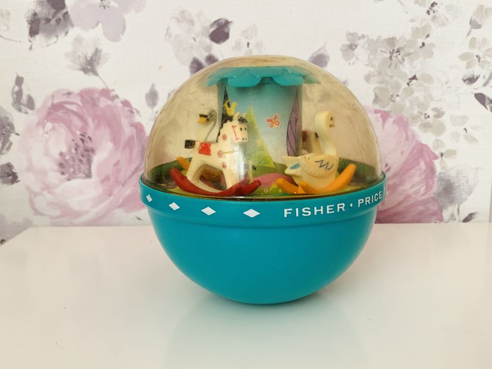 Fisher Price Roly Poly Chime Ball vintage wańka wstańka