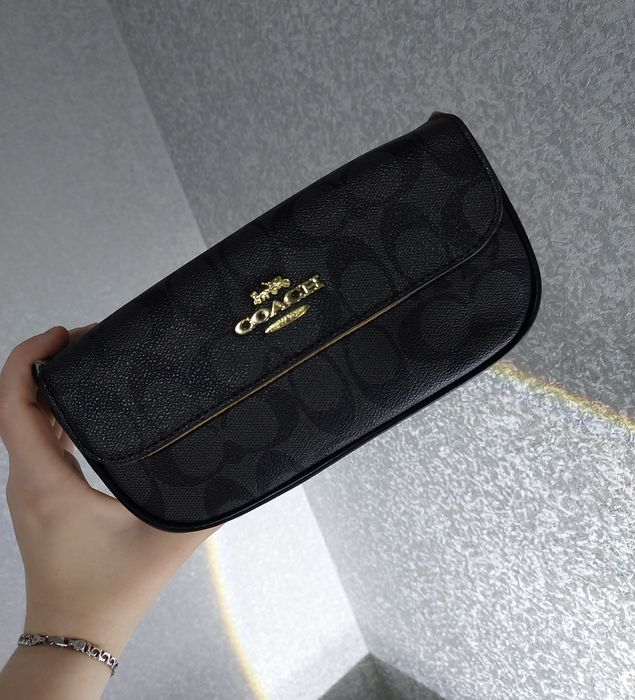 ОСТАННЯ ГРАФІТОВА! .Сумочки кросс боді Coach в 2 кольорах